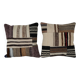 Set of 2 vintage kilim cushion covers 51x51 cm