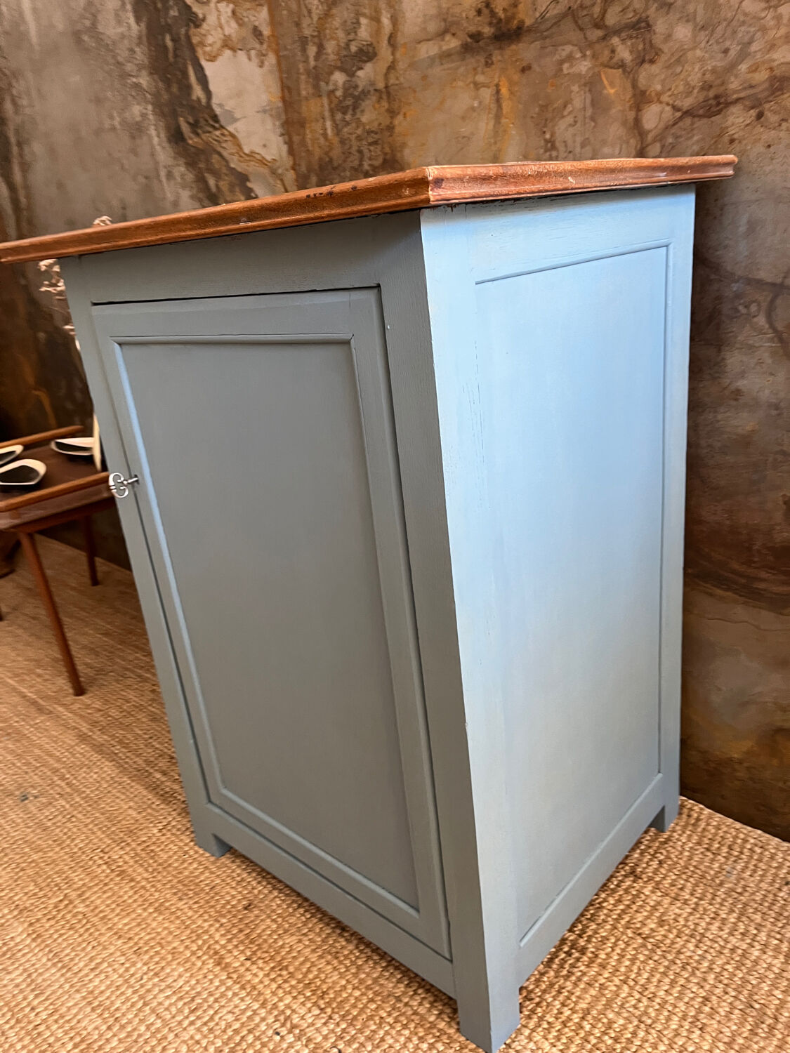 Buffet ancien bleu zingueur