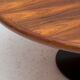 Table basse ronde en palissandre Danemark années 1960