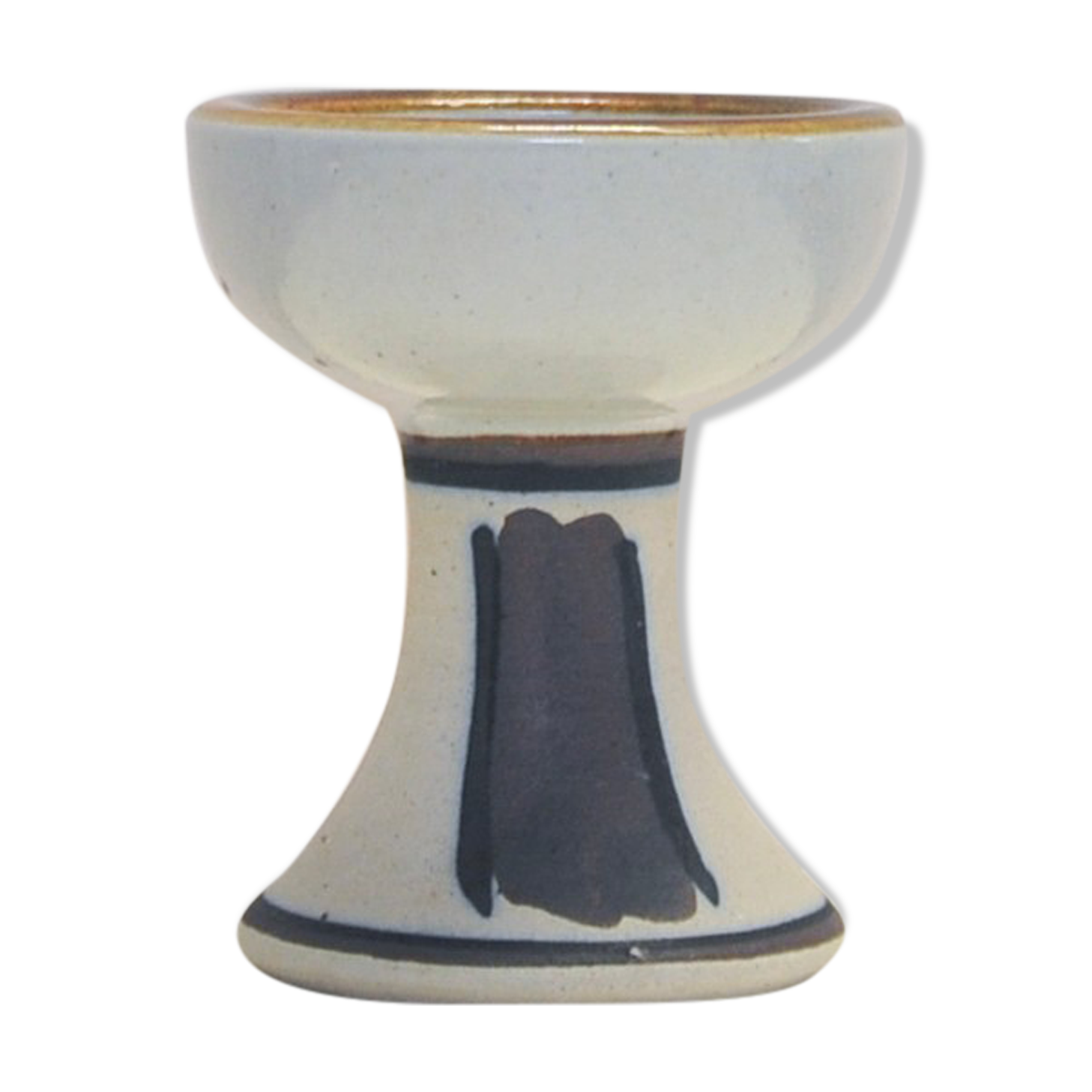 Danish vintage pottery candlestick Hanne Stentøj