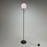 Italian design floorlamp with blue murano glass, 1990s