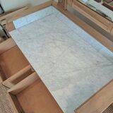 Bathroom cabinet with marble top in Henri II style
