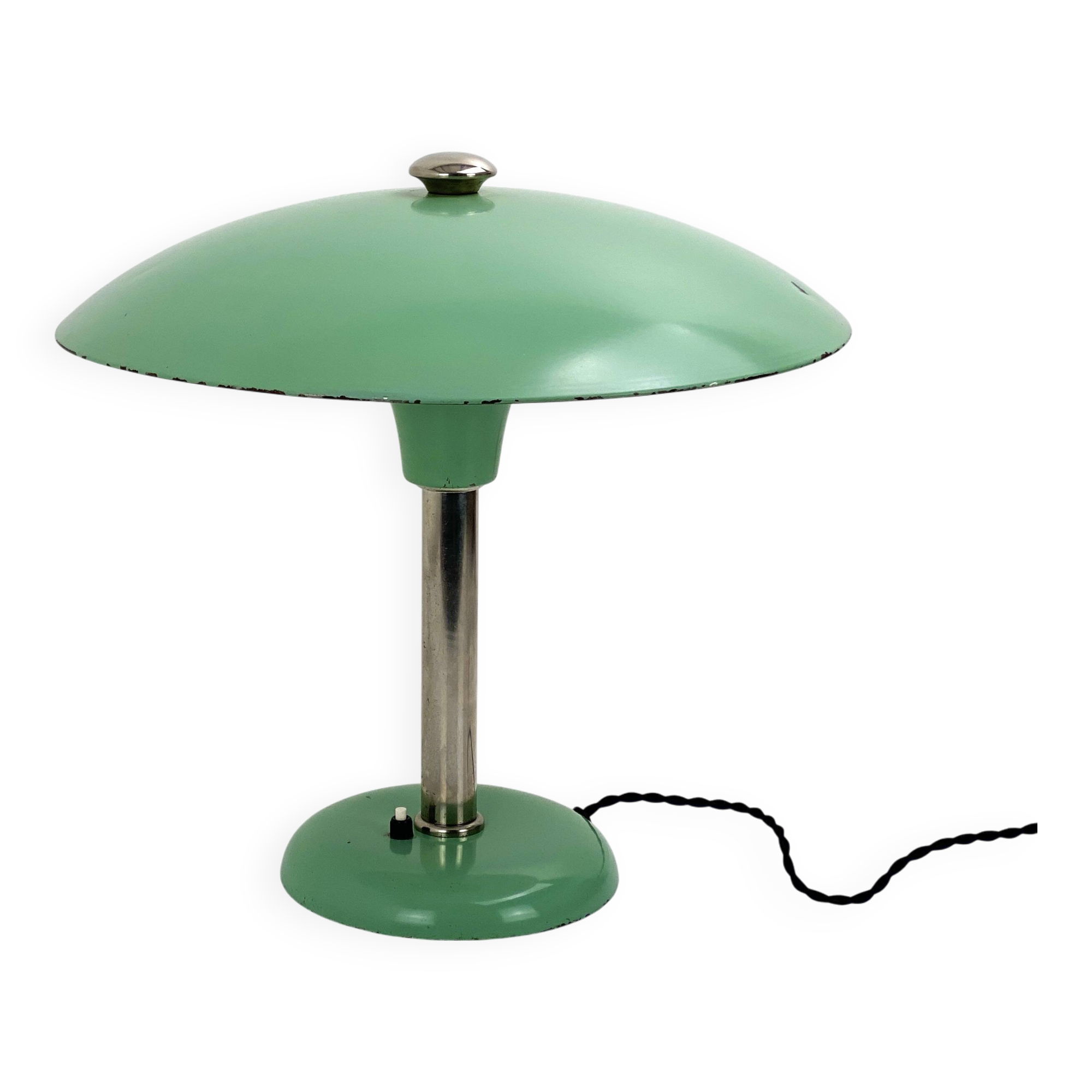Bauhaus table lamp by Max Schumacher For Metallwerk Werner Schröder,19