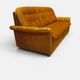 Three-seater convertible vintage canapé in golden corduroy – 1970s