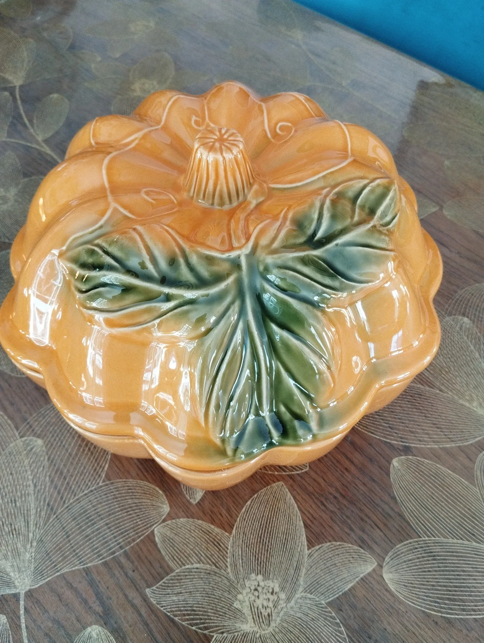 Pumpkin soup tureen