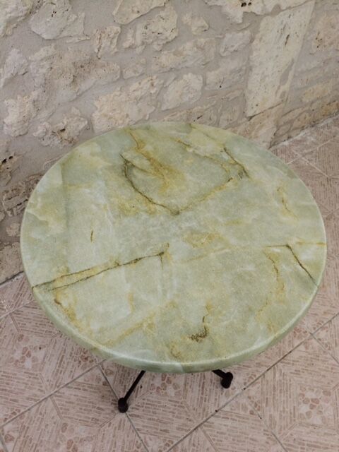 Bistro table with foot vintage cast iron