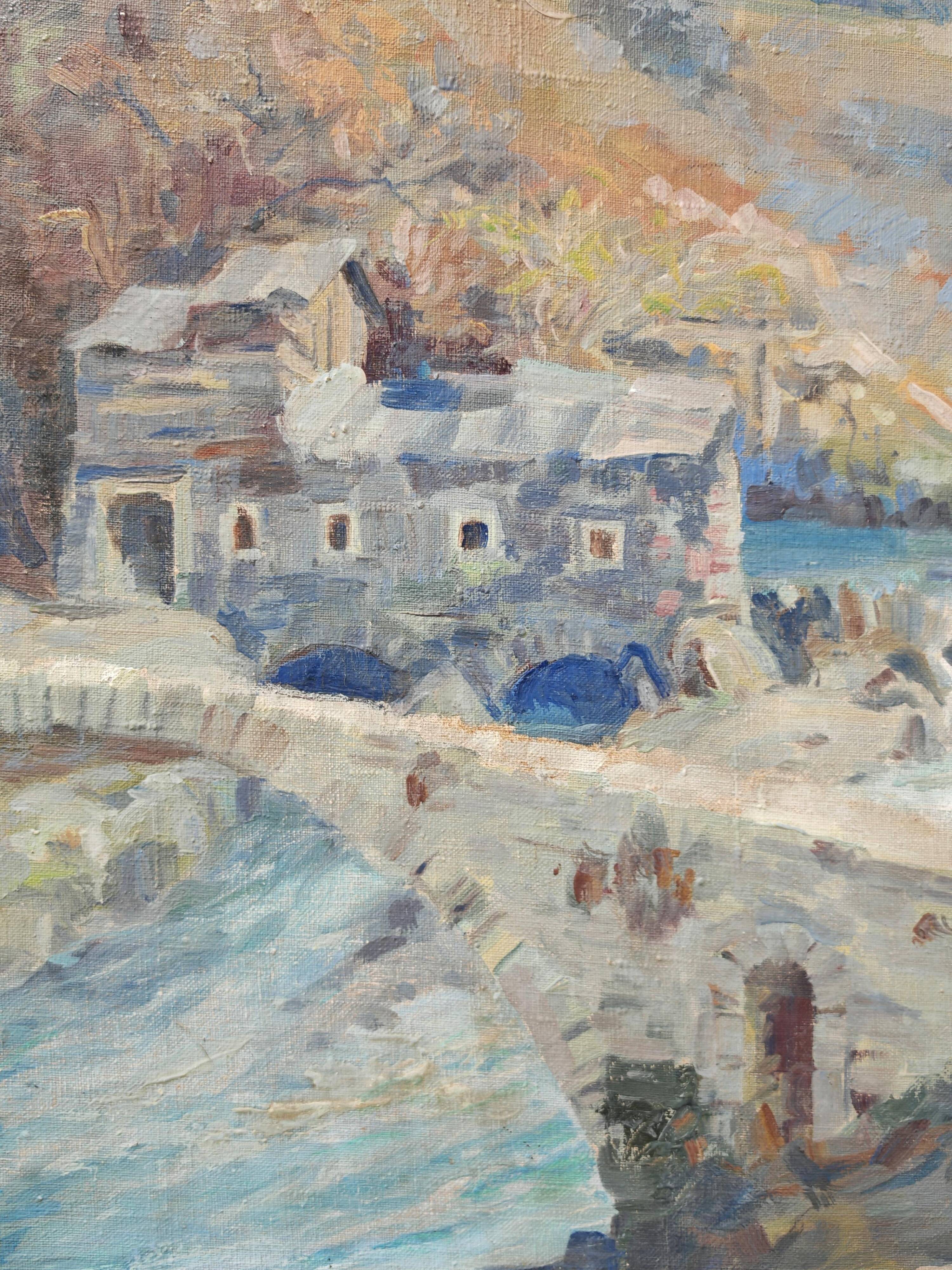 Modernist Table "The Mouth of the Ribnica into the Moraca" Jan Krizek 1956