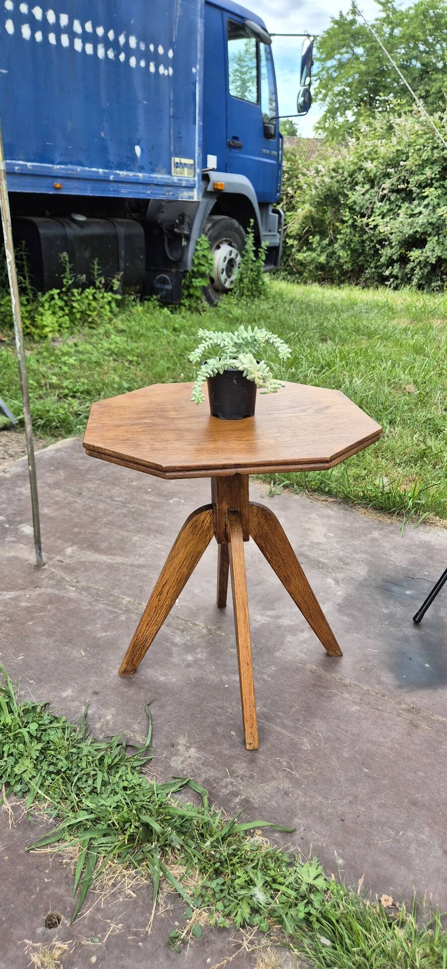 Vintage Scandinavian side table – Handmade from the 1950s/60s