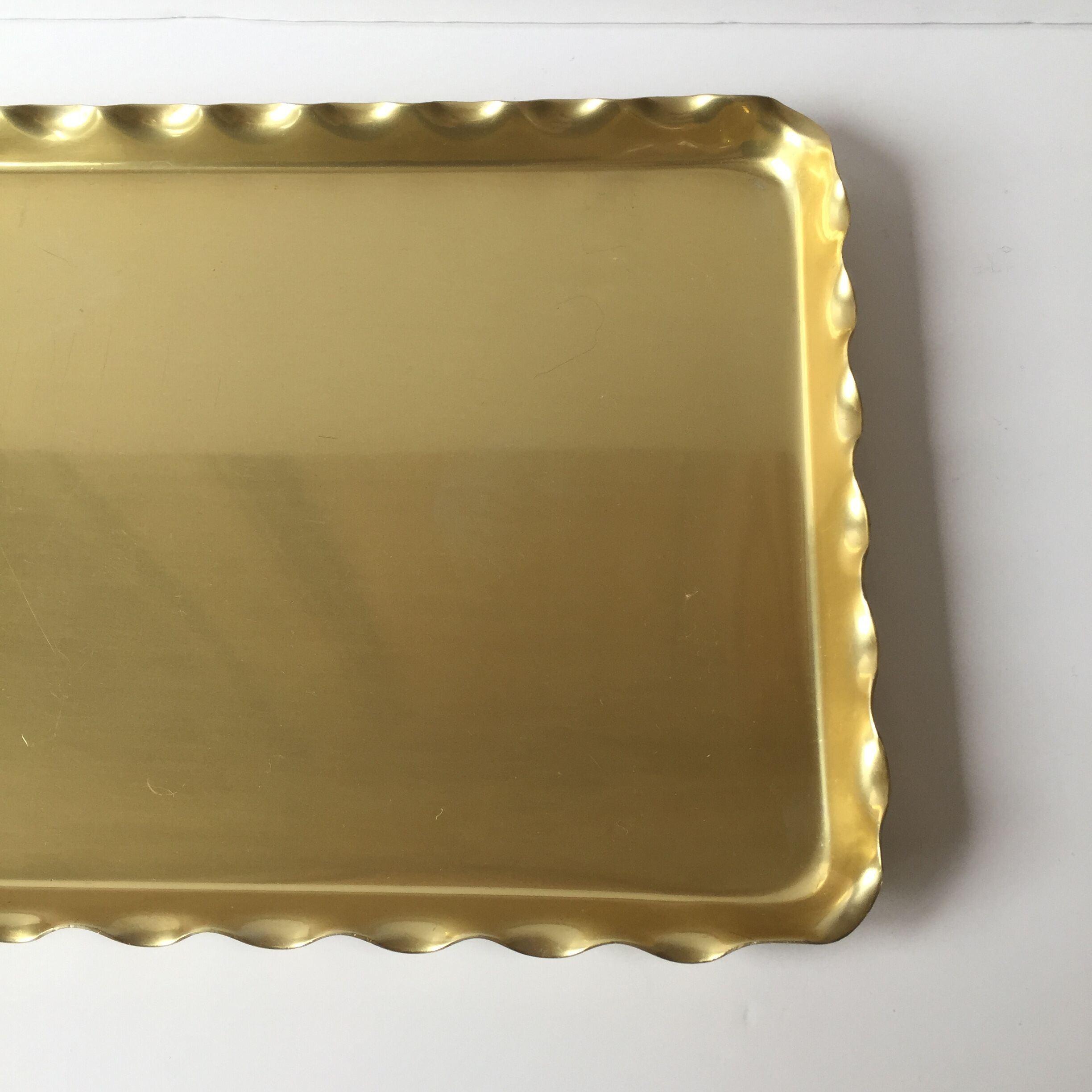 1950 vintage brass platter