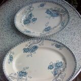 2 serving dishes sarreguemines model royat