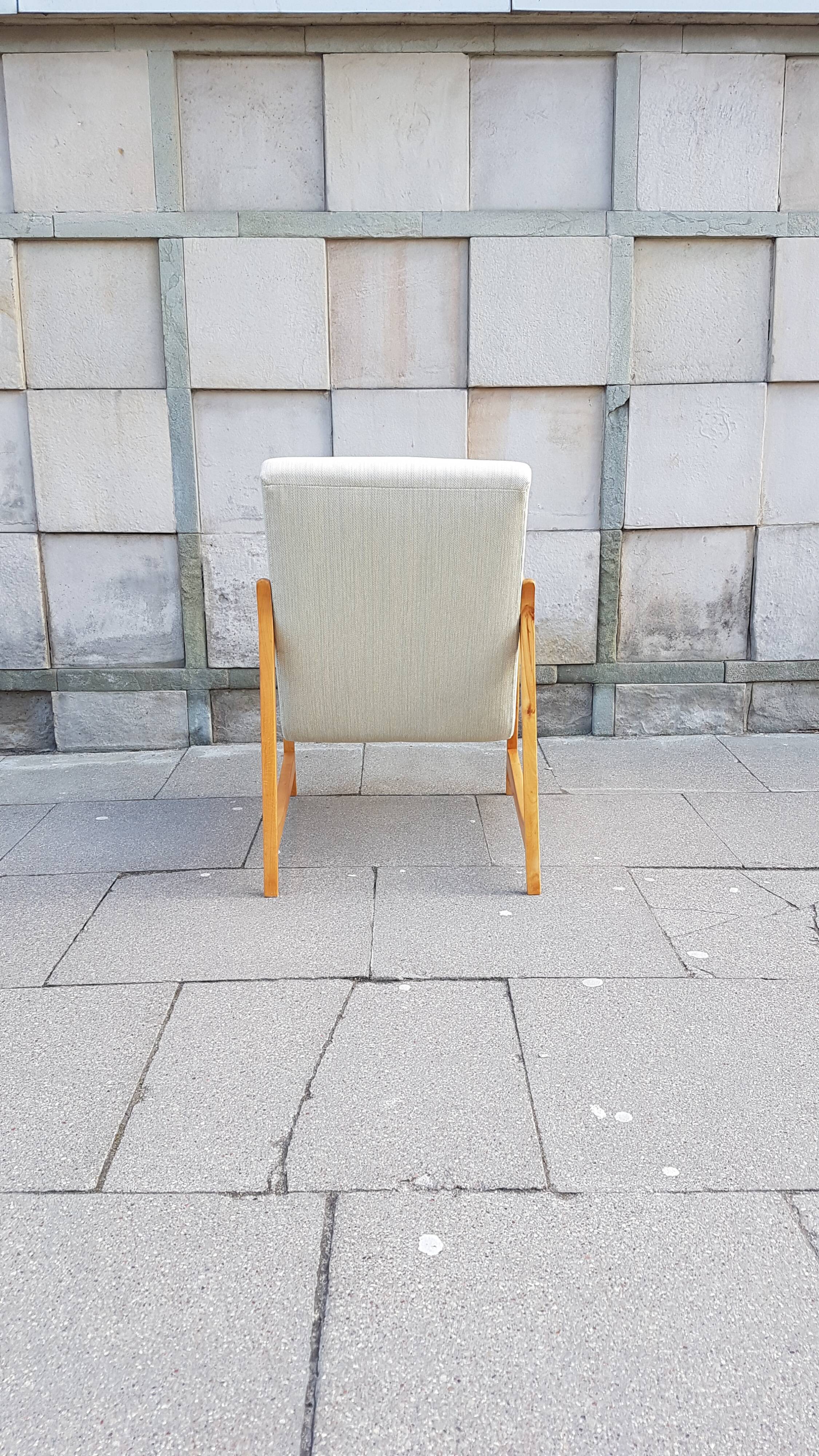 Polish armchair type 364 designed by Barbara Fenrych-Węcławska