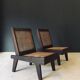 Low Modernist Folding Chairs by Pierre Jeanneret for Chandigarh, India, 1960s, Set of 2