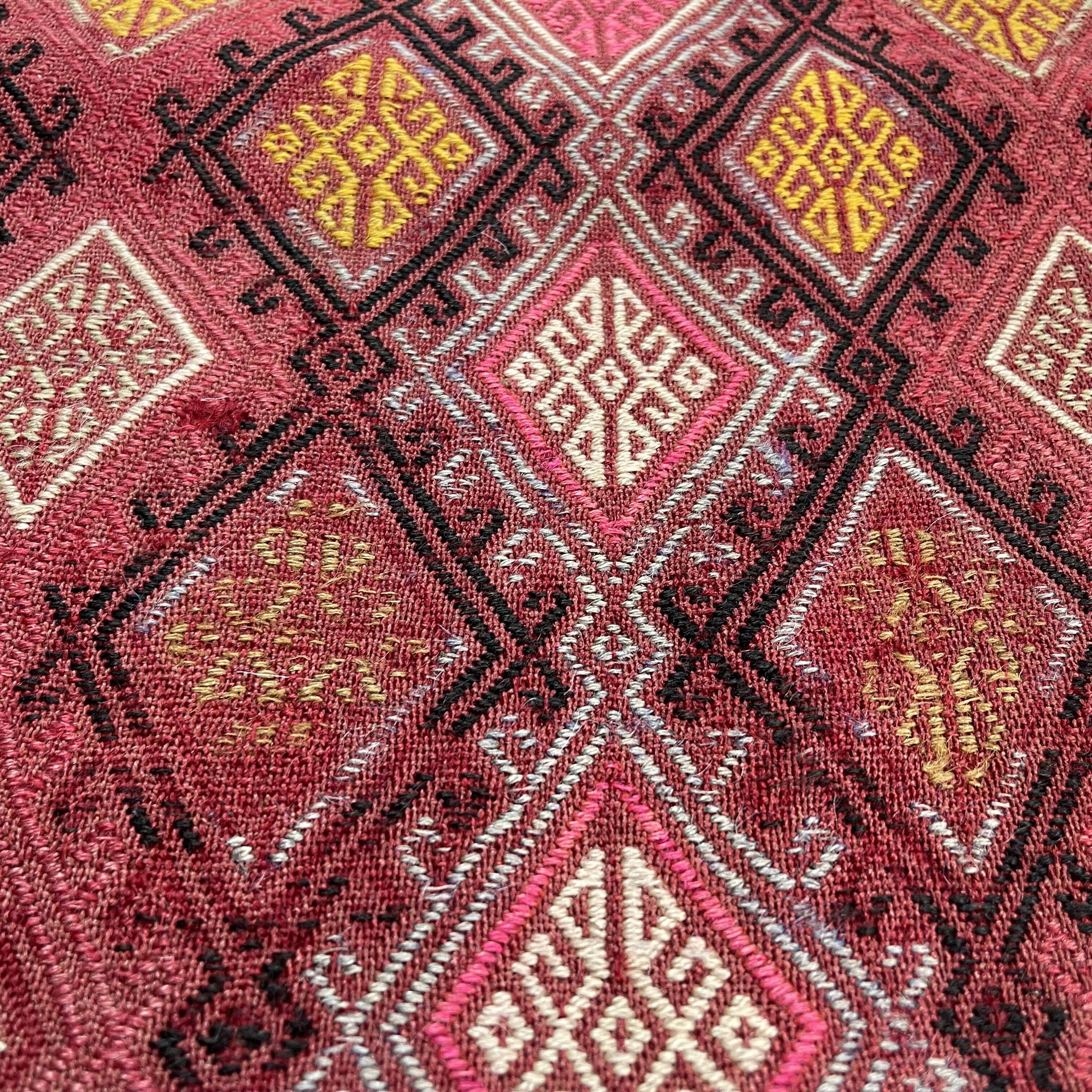 Vintage Turkish Mini Kilim Rug ,73 X 35 Cm