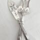 Antique silver and silver-plated fish serving cutlery