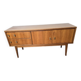 Scandinavian oak sideboard from the 60s, 125cms L