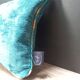 Lot de 2 coussins velours/imprimés 50x30cm