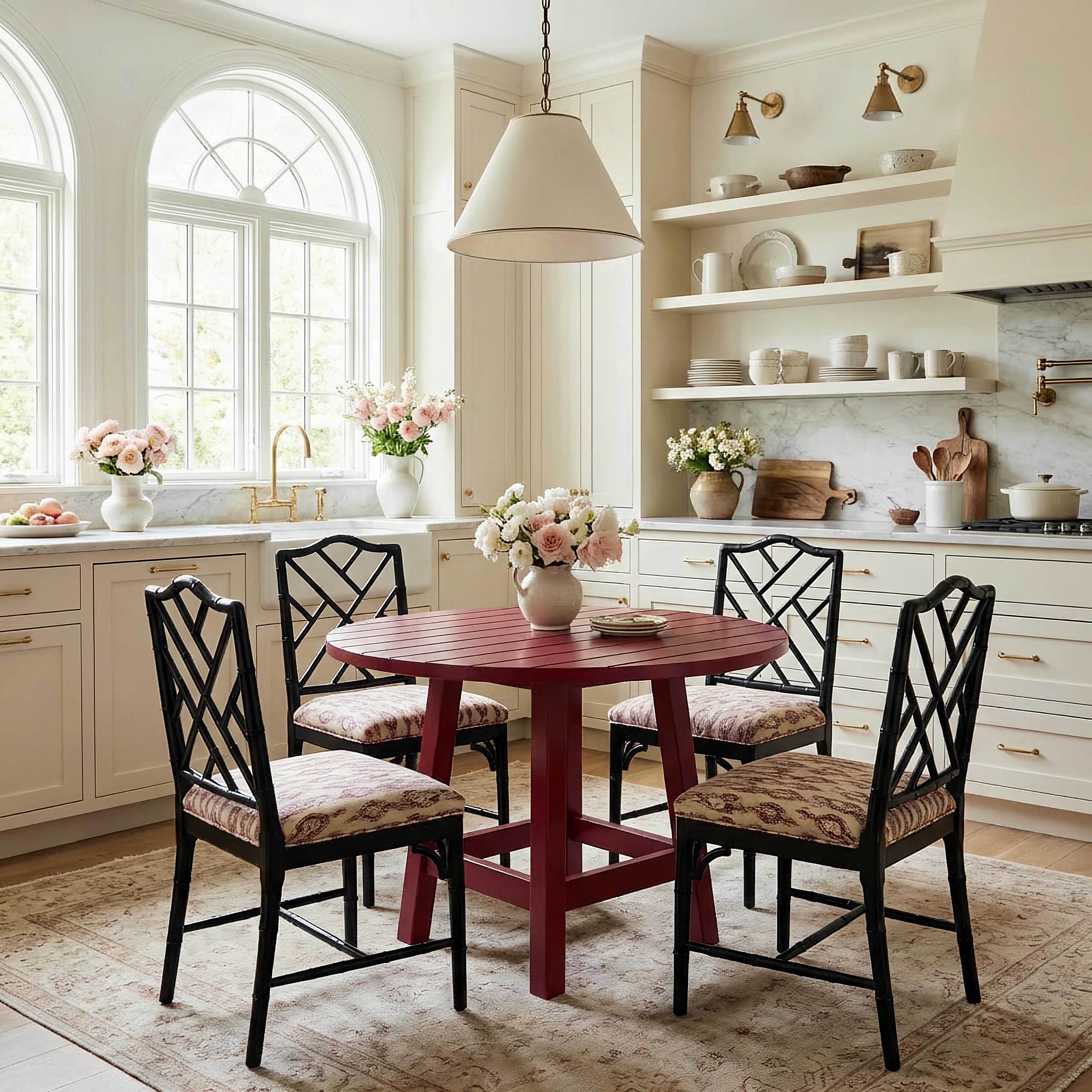 Handmade solid wood oval dining table, Bacon Collection