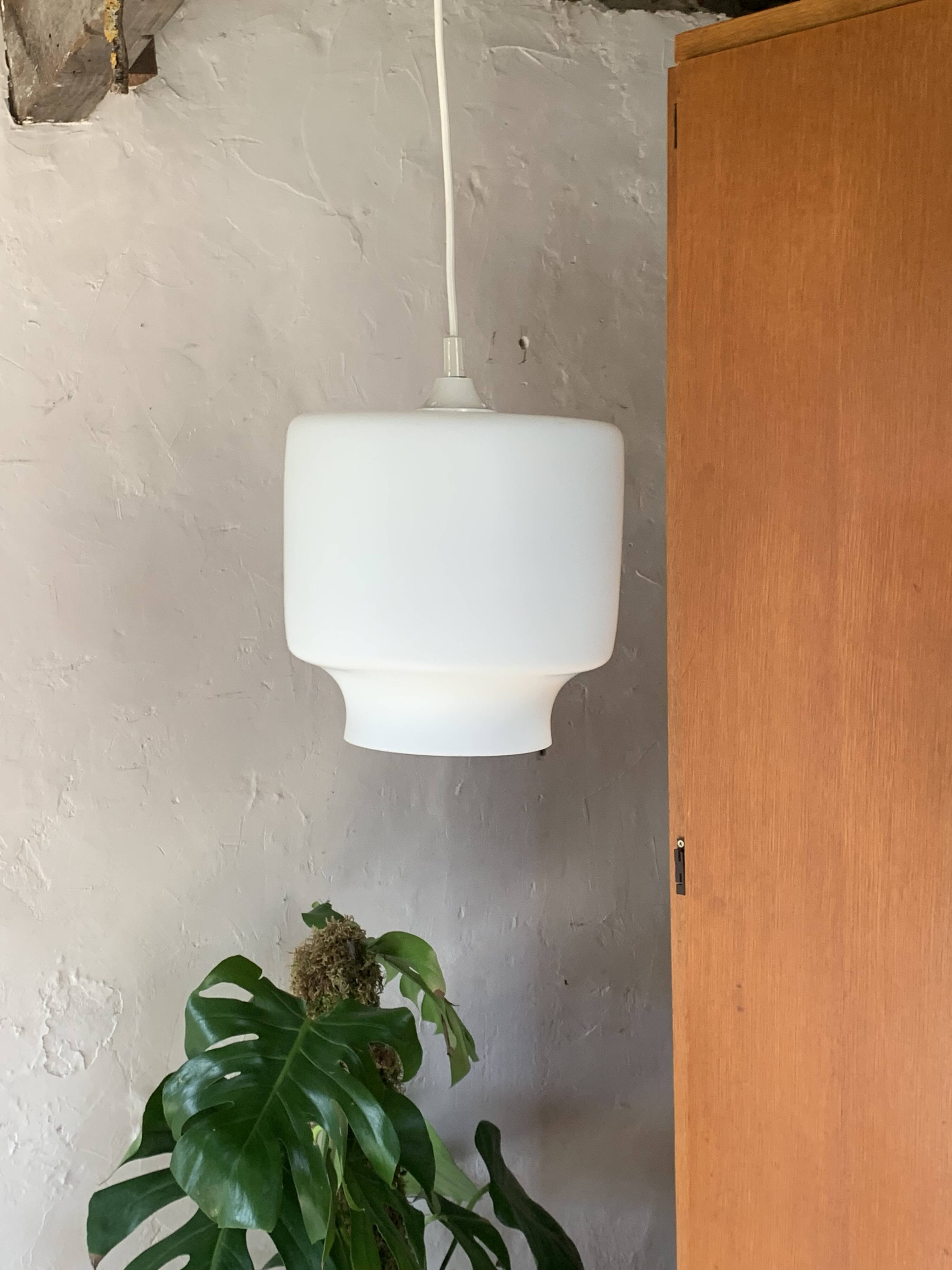 Vintage opaline pendant light
