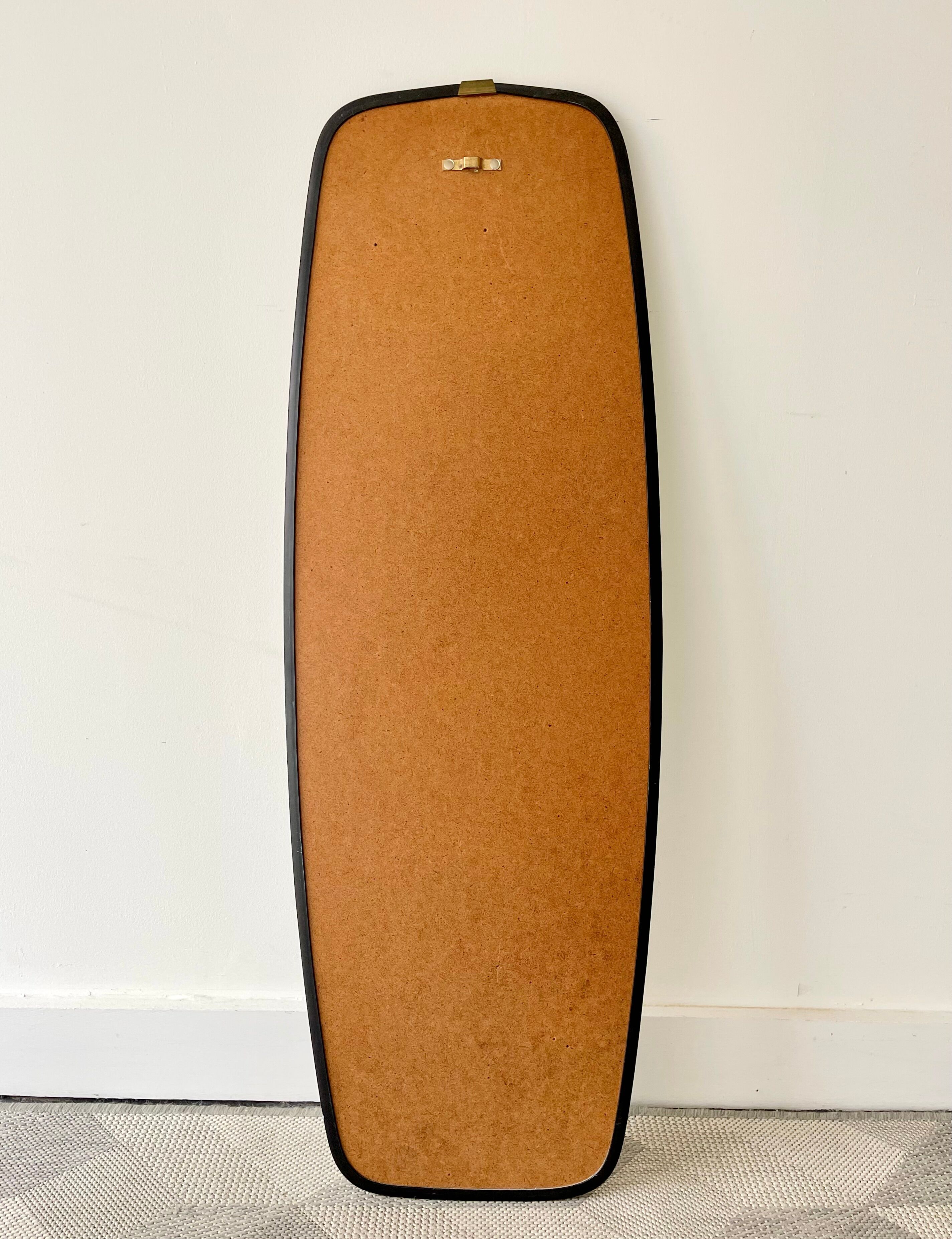 Vintage Wall Mirror with thin Black Frame