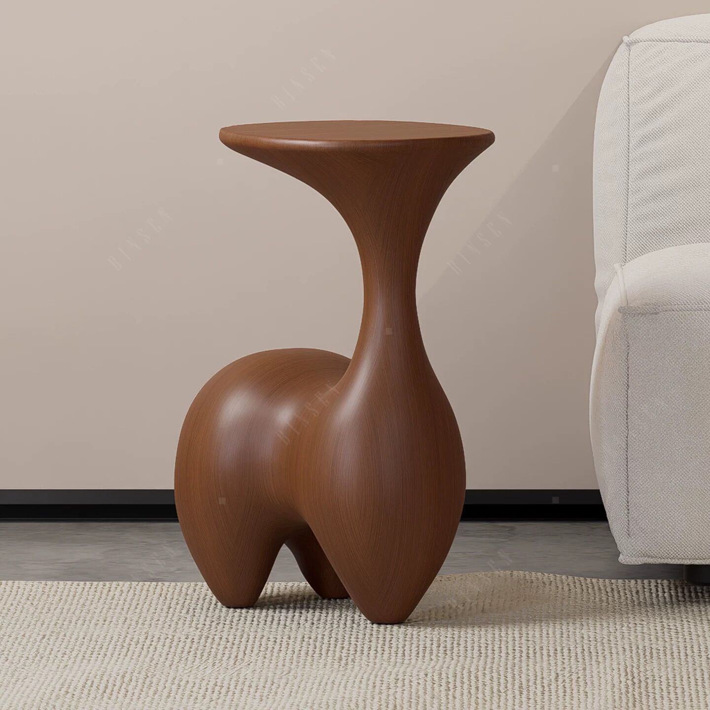 Table d’Appoint Sculpturale "Animal" – Design Organique & Poétique