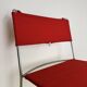 Delfina Chair Enzo Mari for Rexite 1974 Chrome Steel Kvadrat Field Fabric