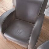 Pair of club armchairs