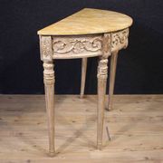 Console en laque italienne de style Louis XVI du 20e siècle