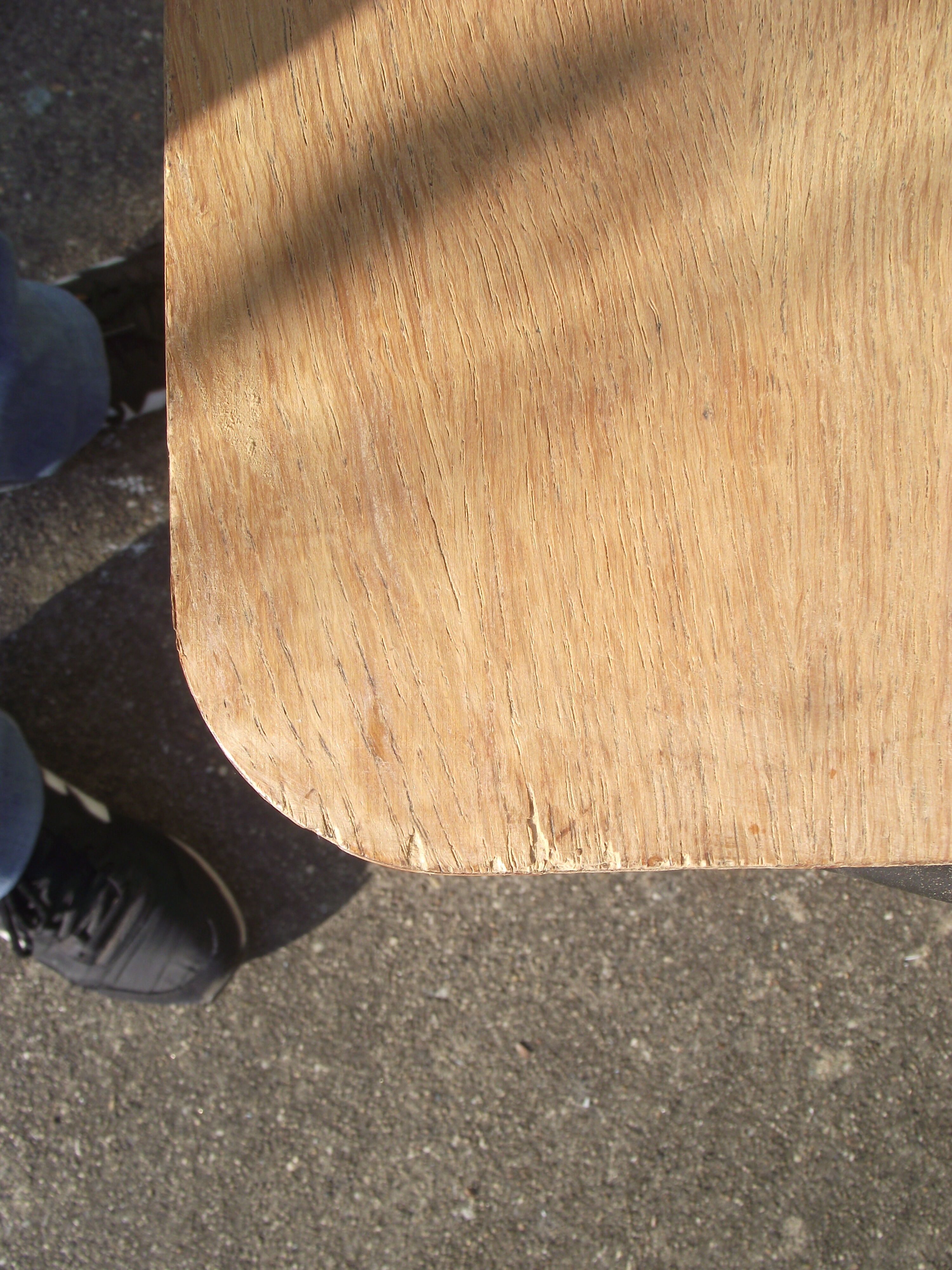 60s side table metal and wood
