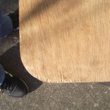 60s side table metal and wood