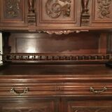 Henri II 2-part oak sideboard from the 19th century
