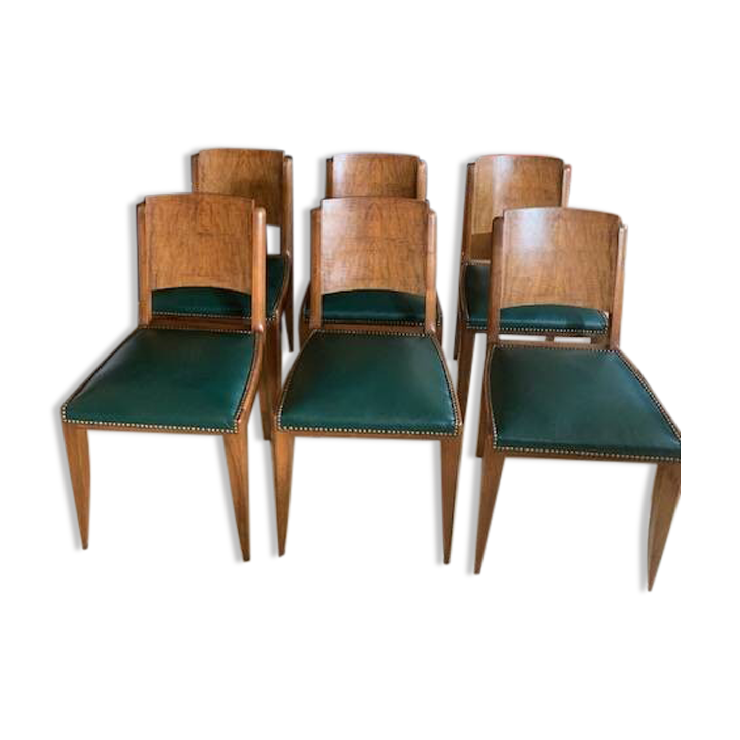 6 Art Deco style chairs