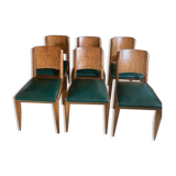 6 Art Deco style chairs