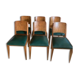 6 Art Deco style chairs