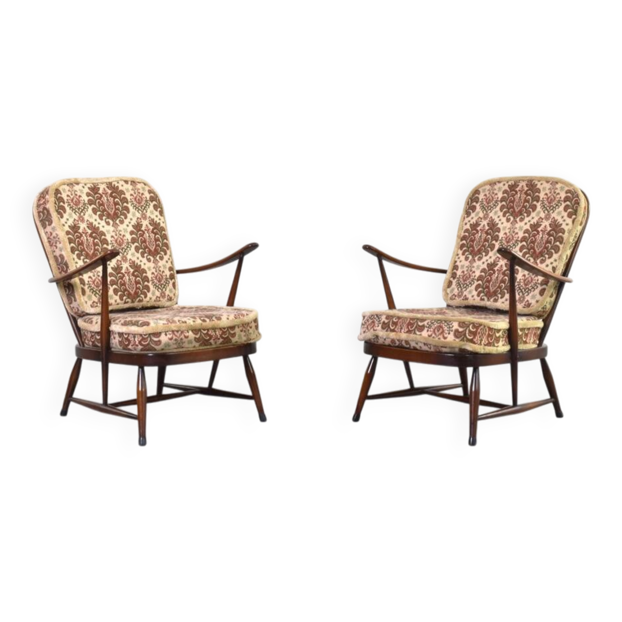 Vintage Armchairs by Lucian Ercolani for Ercol, 1960s, Set of 2.