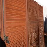wooden shutters 3 leaves width 210 cm height 228 cm