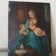 Peinture ancienne sur cuivre - Sainte Famille -