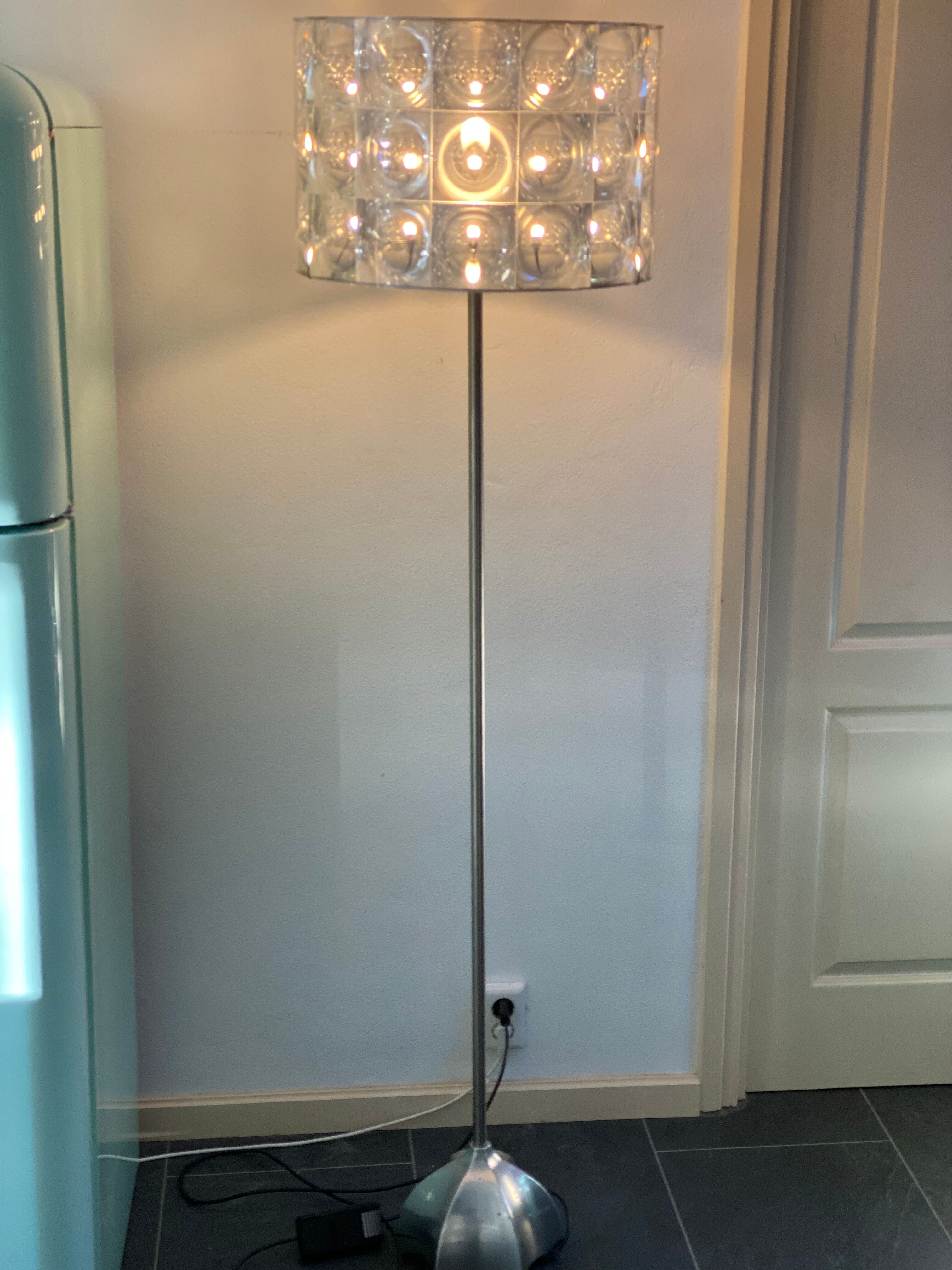 Jan de Bouvrie Madonna Lamp Base with a Lighthouse Reflective Lamp Shade