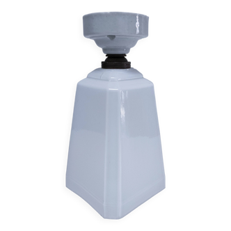 Art deco opaline porcelain lamp
