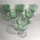 Series of 6 old glass 1970