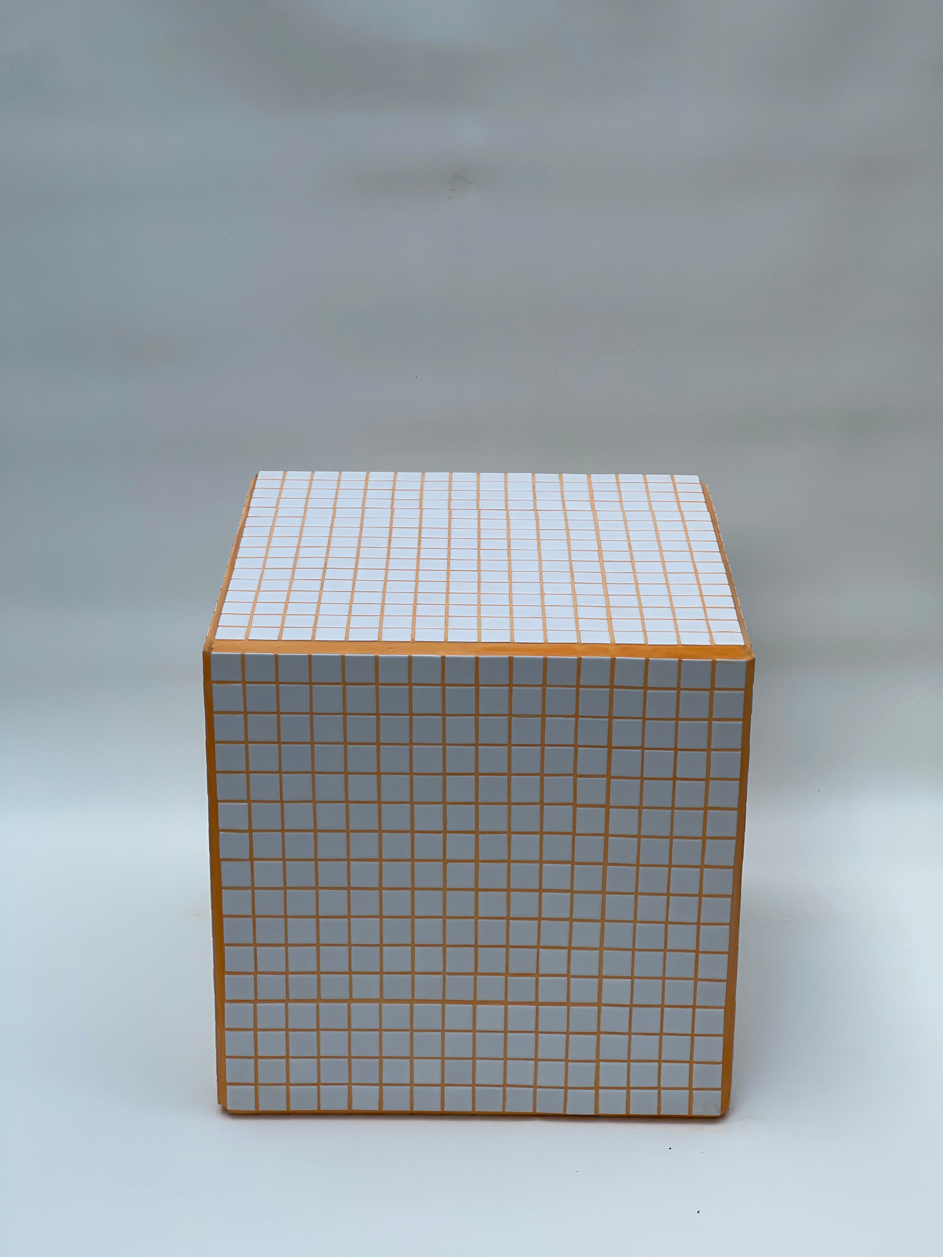 Cube table d’appoint 40x40 céramique
