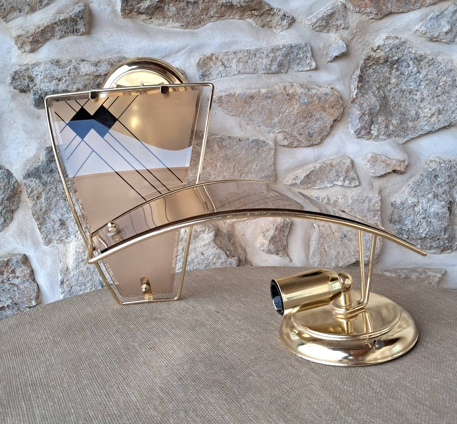 Vintage gold wall sconce