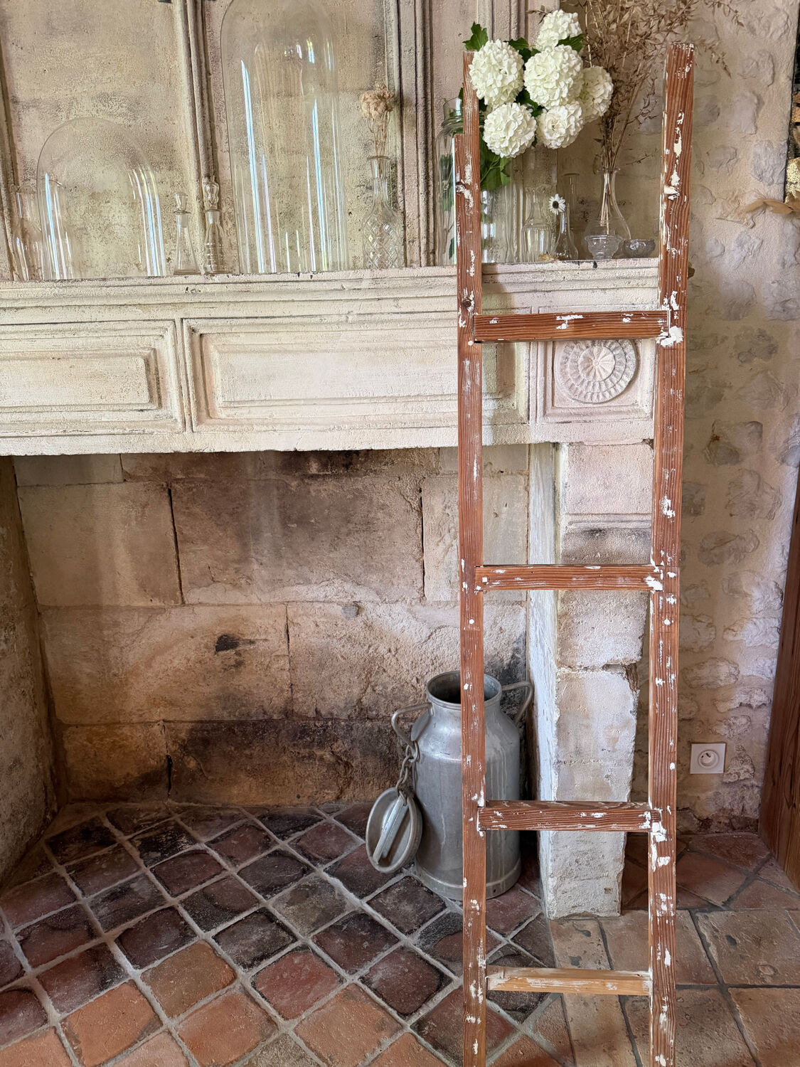 Decorative wooden ladder