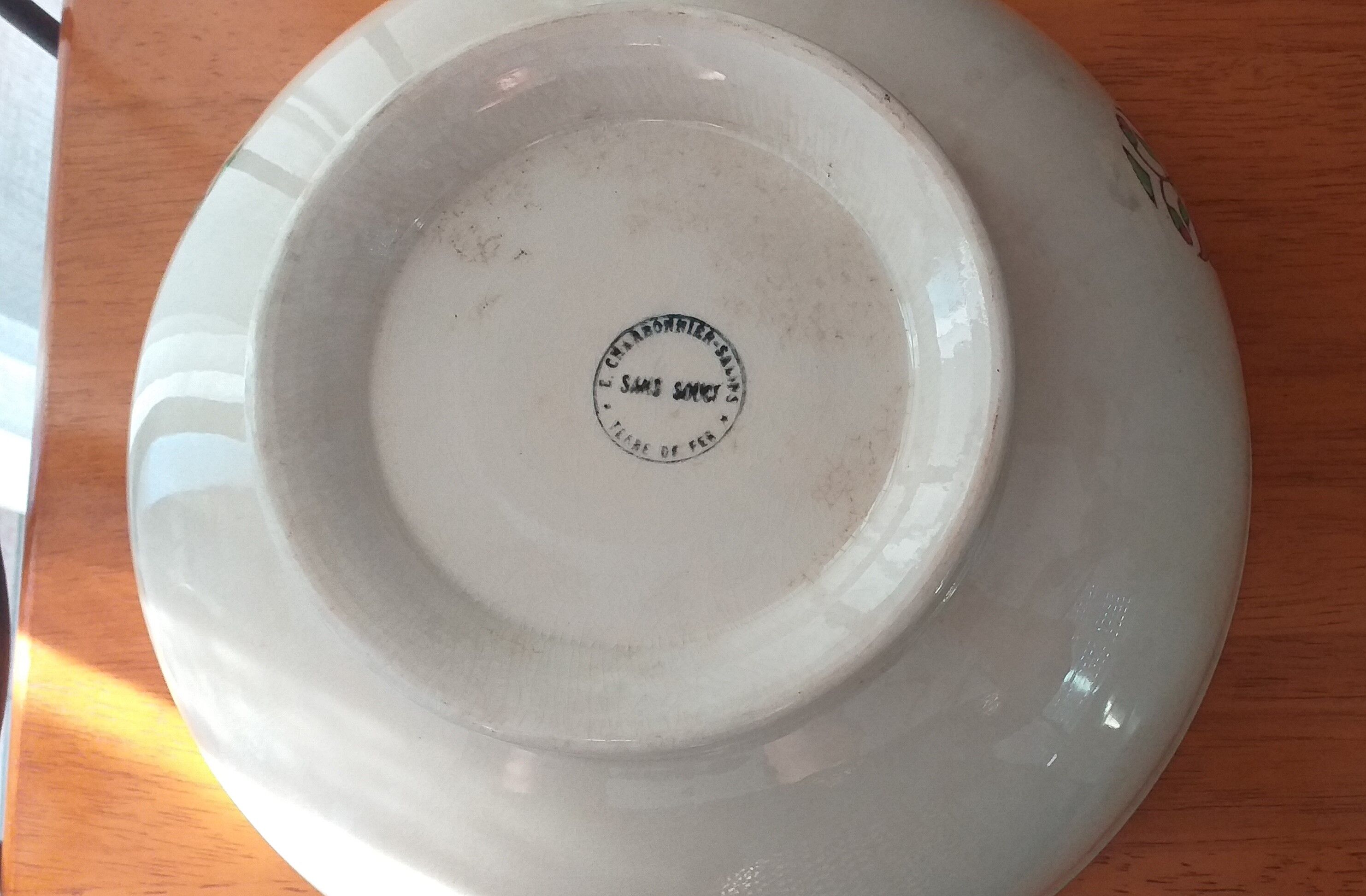 Porcelain bowl Terre de Fer E. Charbonnier
