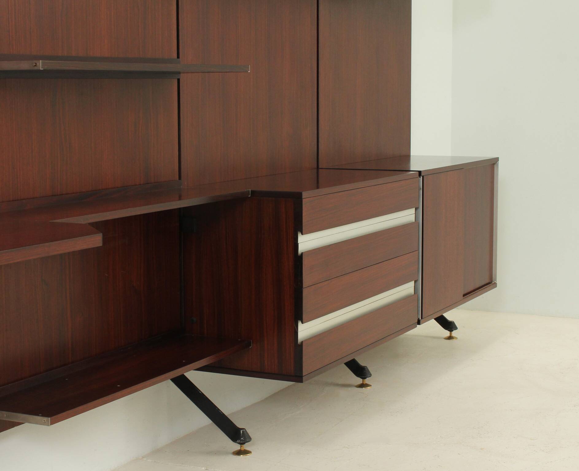 Système mural Urio par Ico Parisi pour Mim Roma, Italie, 1957