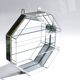 Handcrafted mirrored shelving cabinet