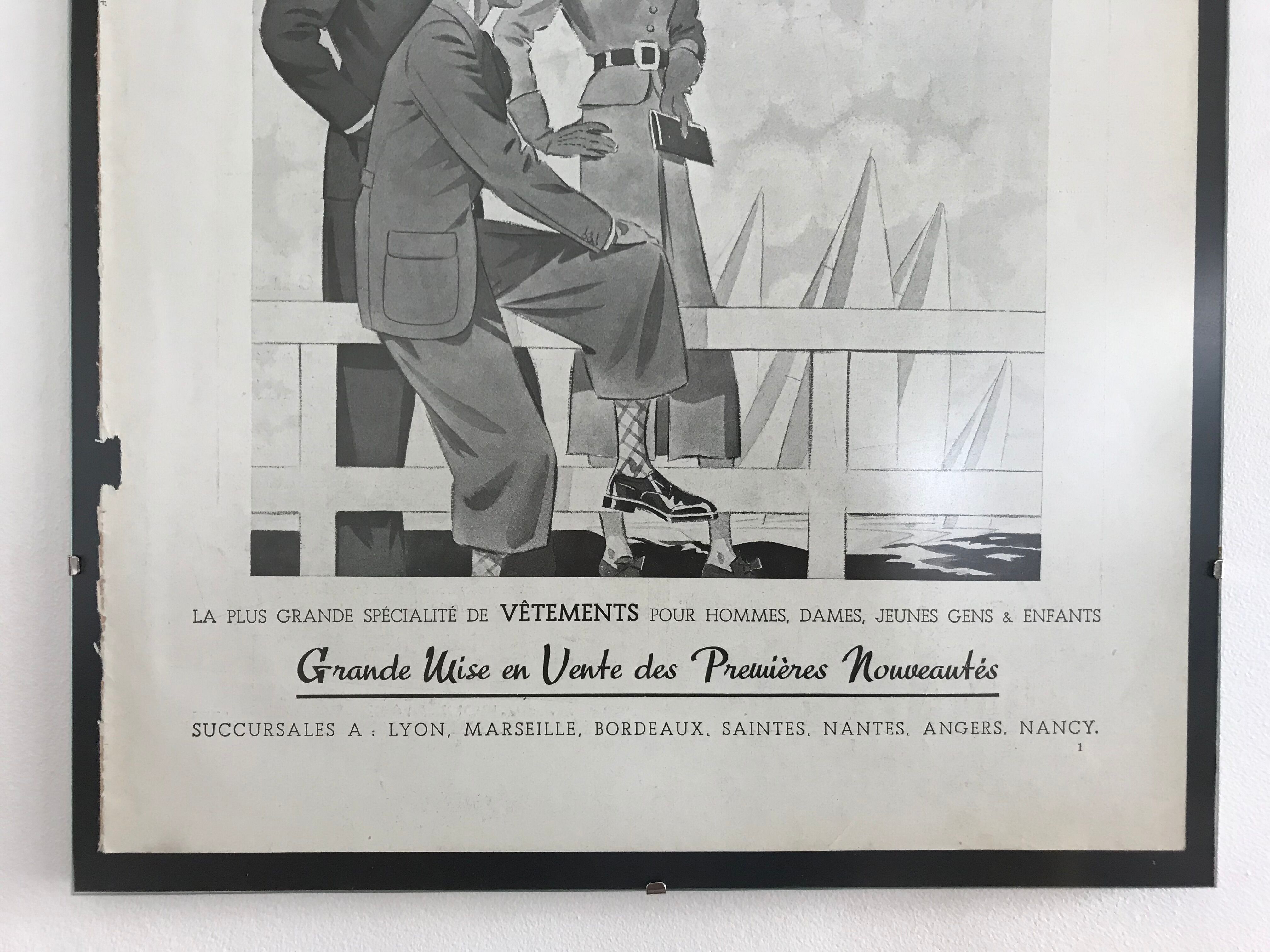 Advertising poster Belle jardiniere 1937