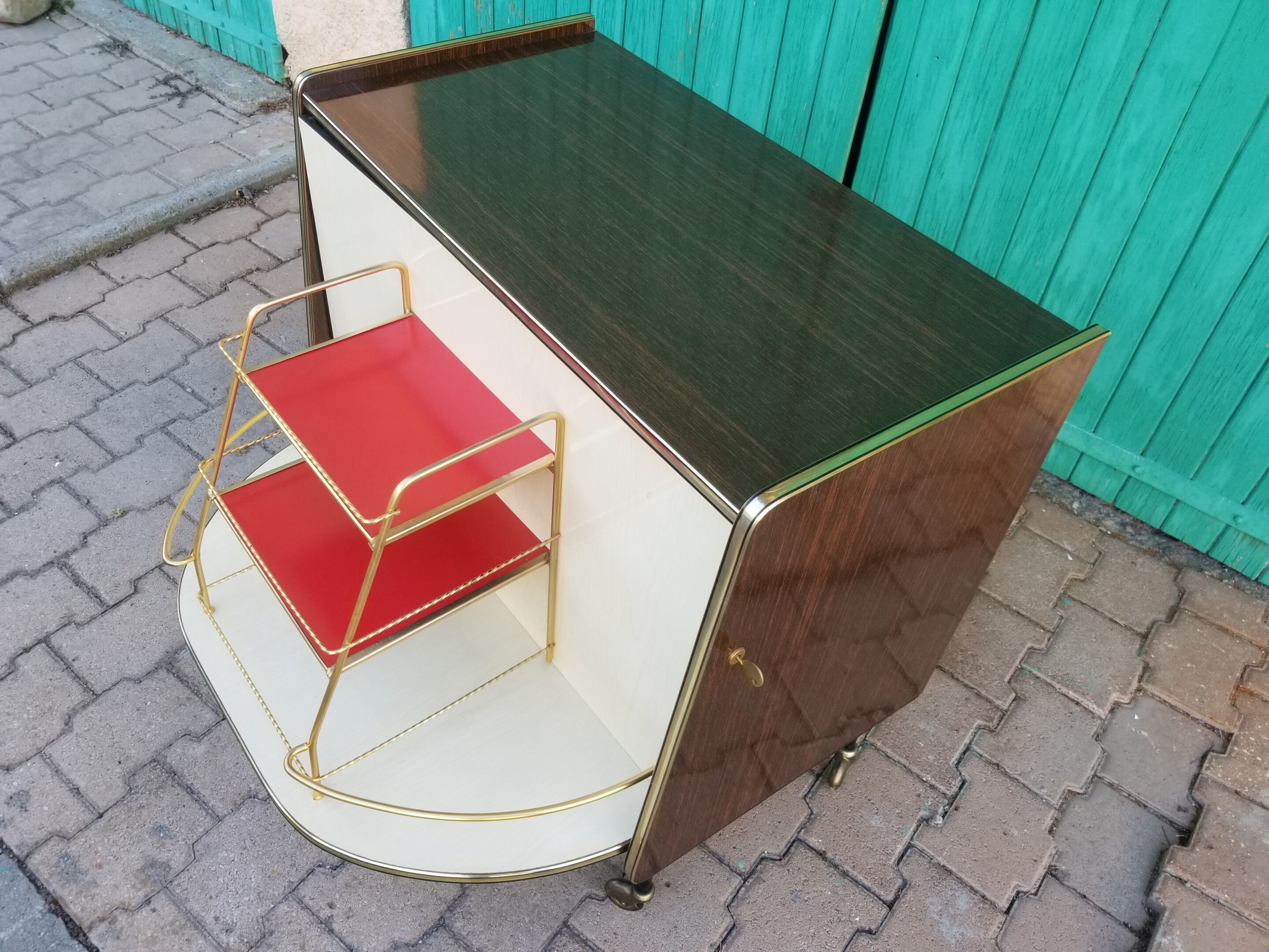 Vintage bar furniture with rotating façade- 60s/70s