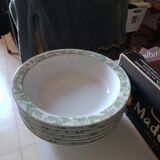 Set of deep plates from Limoges porcelain