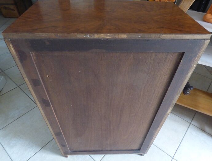 ART DECO sideboard curved walnut veneer around 1930 – Totally restored