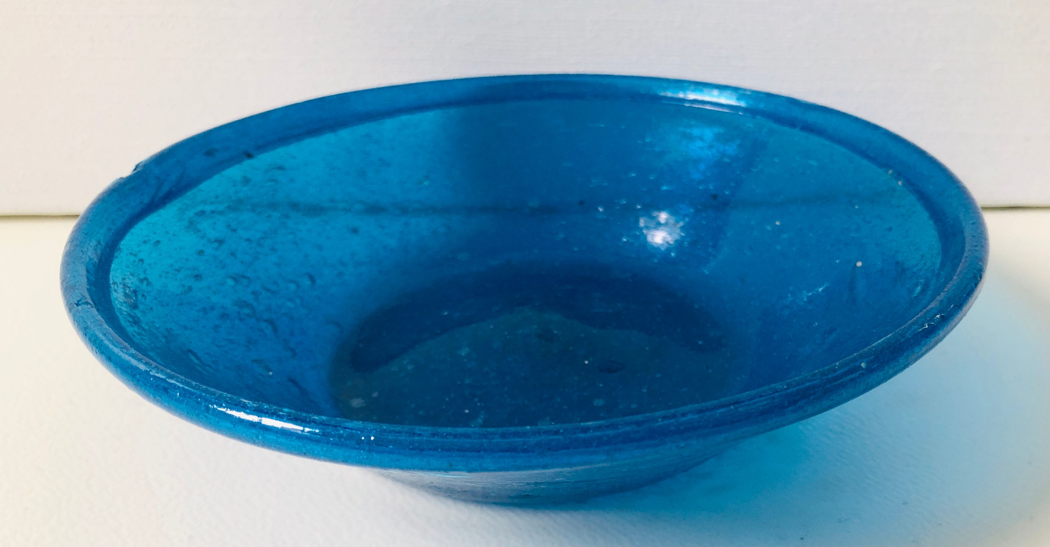 Blue cup blown glass